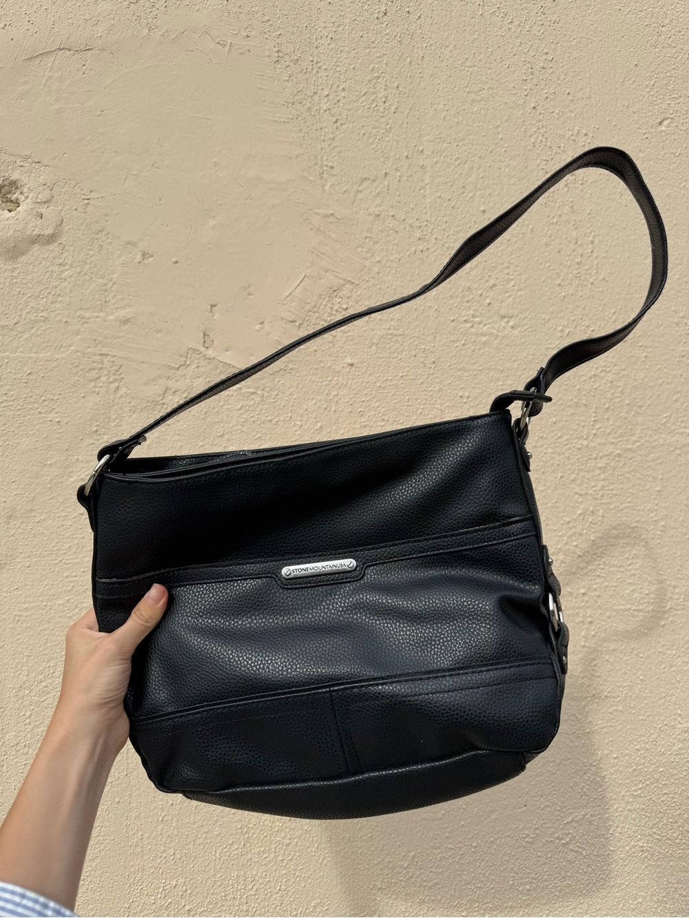 Black Shoulder Bag by Stone Mountain Accessories